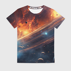 Женская футболка Млечный путь космос