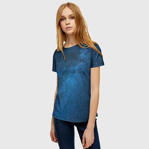 Женская футболка Космическая вселенная млечный путь / 3D-принт – фото 3