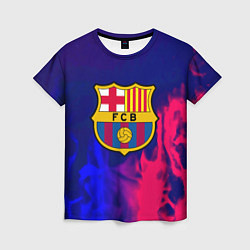 Футболка женская Barcelona fc club gradient, цвет: 3D-принт