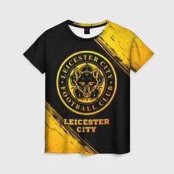 Футболка женская Leicester City - gold gradient, цвет: 3D-принт