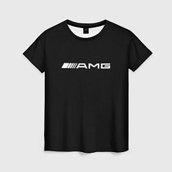 Футболка женская Amg logo white, цвет: 3D-принт