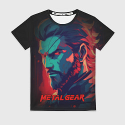 Футболка женская Веном Снейк Metal gear game, цвет: 3D-принт