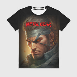 Футболка женская Веном Снейк из игры Metal gear, цвет: 3D-принт