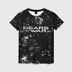 Футболка женская Gears of War black ice, цвет: 3D-принт