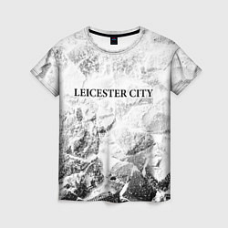 Футболка женская Leicester City white graphite, цвет: 3D-принт