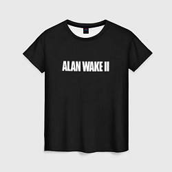 Футболка женская Alan Wake 2 logo game, цвет: 3D-принт