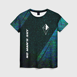 Футболка женская No Mans Sky glitch blue, цвет: 3D-принт