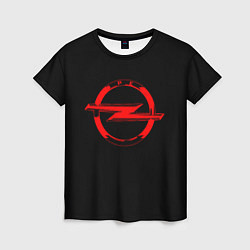 Футболка женская Opel red logo, цвет: 3D-принт