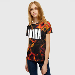 Футболка женская Akira red lava, цвет: 3D-принт — фото 2