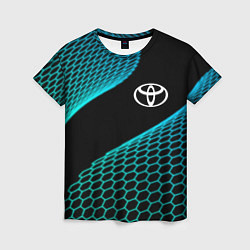 Футболка женская Toyota electro hexagon, цвет: 3D-принт