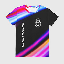 Футболка женская Real Madrid speed game lights, цвет: 3D-принт