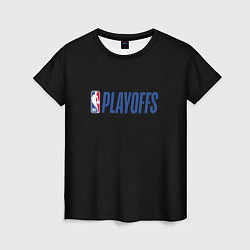Футболка женская NBA playoffs, цвет: 3D-принт