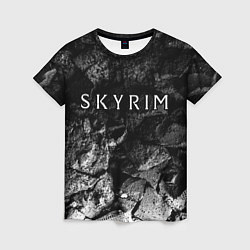 Футболка женская Skyrim black graphite, цвет: 3D-принт