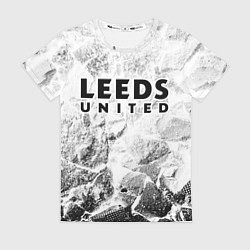 Футболка женская Leeds United white graphite, цвет: 3D-принт