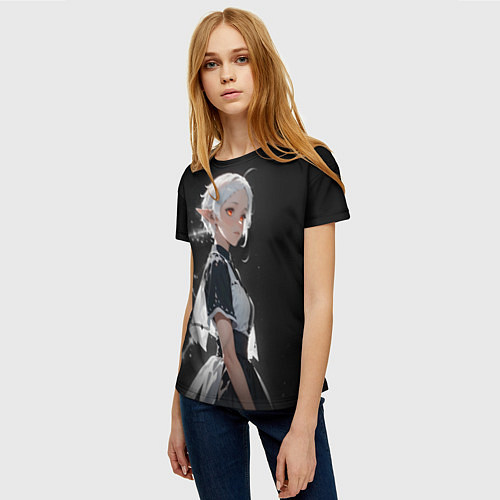 Женская футболка Сильфиетта из Реинкарнации безработного / 3D-принт – фото 3