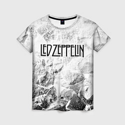 Футболка женская Led Zeppelin white graphite, цвет: 3D-принт