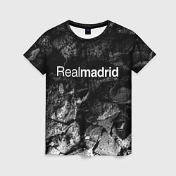 Футболка женская Real Madrid black graphite, цвет: 3D-принт