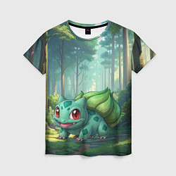 Футболка женская Bulbasaur pokemon, цвет: 3D-принт