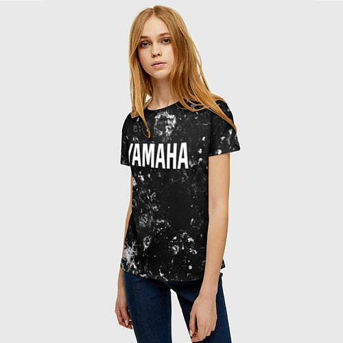 Женская футболка Yamaha black ice / 3D-принт – фото 3