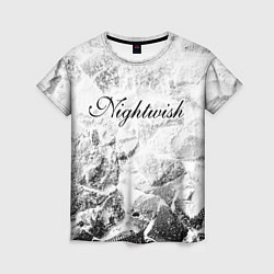 Футболка женская Nightwish white graphite, цвет: 3D-принт