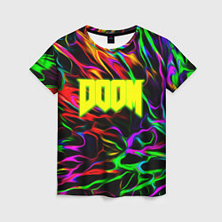 Футболка женская Doom optical colors, цвет: 3D-принт