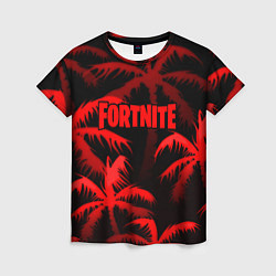 Футболка женская Fortnite tropic red, цвет: 3D-принт