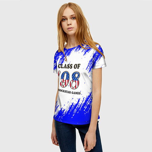 Женская футболка ГТА текстура / 3D-принт – фото 3