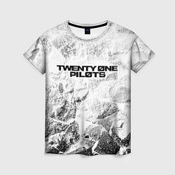 Футболка женская Twenty One Pilots white graphite, цвет: 3D-принт