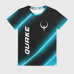 Футболка женская Quake неоновые лампы, цвет: 3D-принт