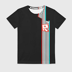 Женская футболка Roblox glitch line