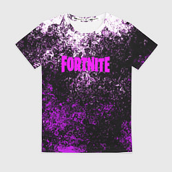 Футболка женская Fortnite неоновые краски, цвет: 3D-принт