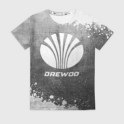 Футболка женская Daewoo - grey gradient, цвет: 3D-принт