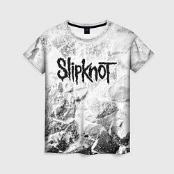 Футболка женская Slipknot white graphite, цвет: 3D-принт