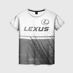 Футболка женская Lexus - white gradient посередине, цвет: 3D-принт