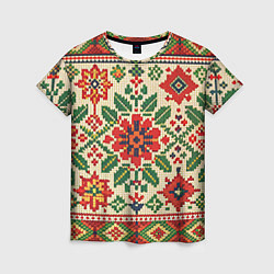 Женская футболка Славянский узор и орнамент