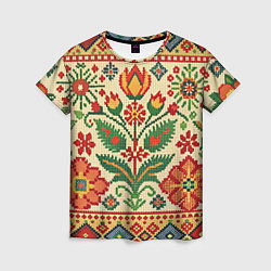 Женская футболка Славянский узор и орнамент