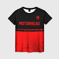 Футболка женская Motorhead - red gradient посередине, цвет: 3D-принт