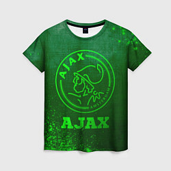 Футболка женская Ajax - green gradient, цвет: 3D-принт