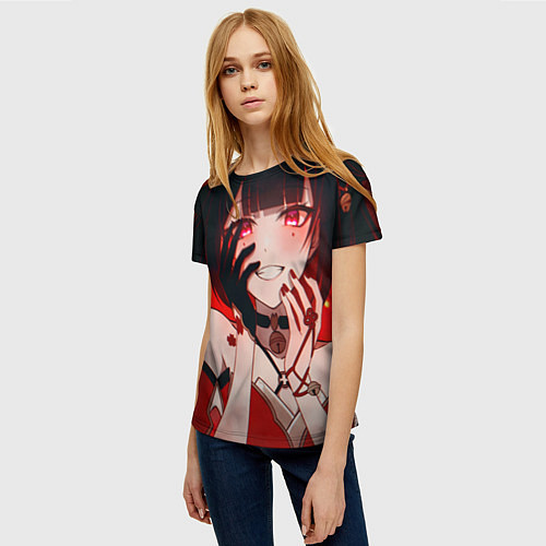 Женская футболка Honkai Star Rail Sparkle beauty / 3D-принт – фото 3