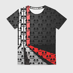 Футболка женская Marshmello pattern, цвет: 3D-принт