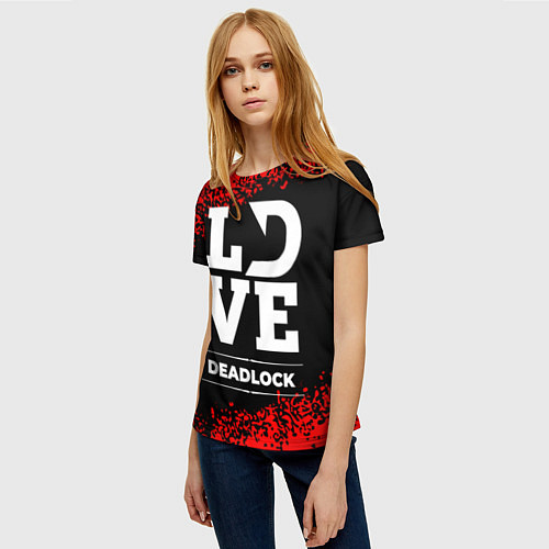 Женская футболка Deadlock love классика / 3D-принт – фото 3