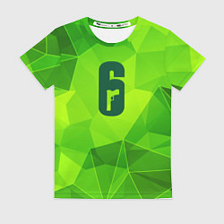 Футболка женская Rainbow Six green poly, цвет: 3D-принт