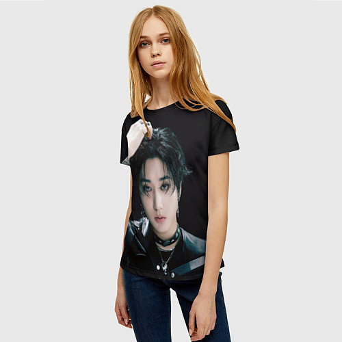 Женская футболка Stray Kids Han Giant concept / 3D-принт – фото 3