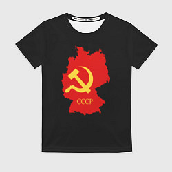 Футболка женская СССР материк, цвет: 3D-принт