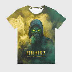 Футболка женская Stalker 2 череп, цвет: 3D-принт