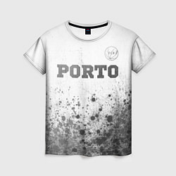 Футболка женская Porto - white gradient посередине, цвет: 3D-принт