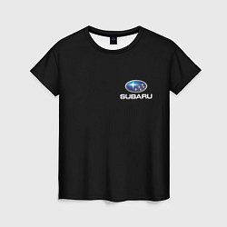 Футболка женская Subaru logo auto, цвет: 3D-принт