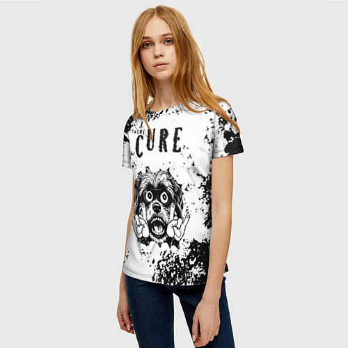 Женская футболка The Cure - рок пес / 3D-принт – фото 3