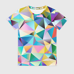 Женская футболка Полигональная текстура