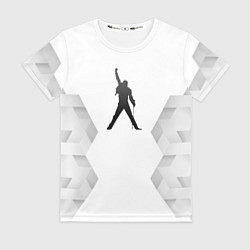 Футболка женская Queen white poly, цвет: 3D-принт